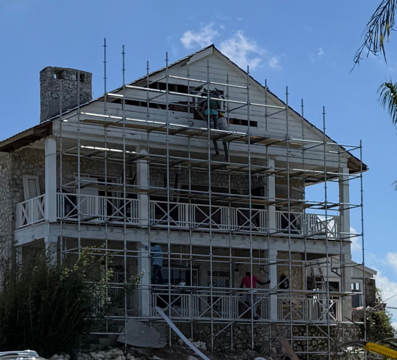 Full Exterior Scaffolding Deployment — Equip Pro JA project in Jamaica